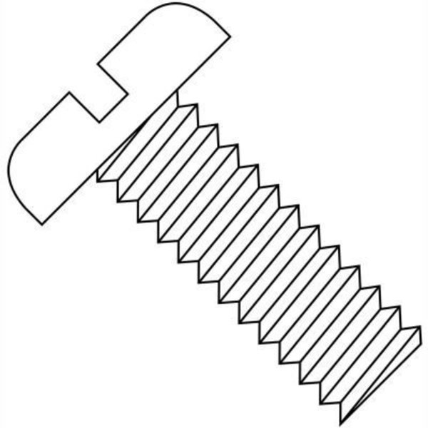 Kanebridge 1/4-20 x 5/8 Slotted Pan Machine Screw - Full Thread - Nylon - Pkg of 2500 1410MSPN